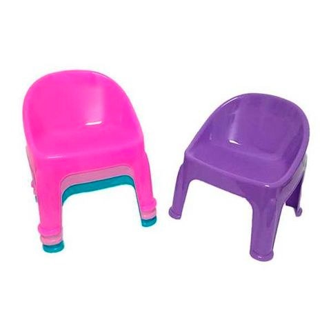 Producto - SILLA INFANTIL CON RESPALDO 25X35X70CM X1