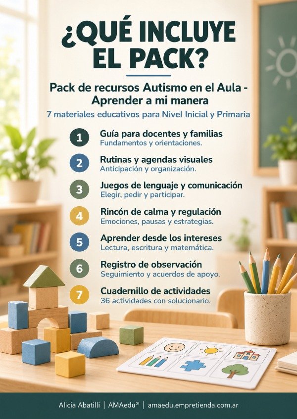 Producto - Pack AUTISMO EN EL AULA - Aprender a mi manera - 2