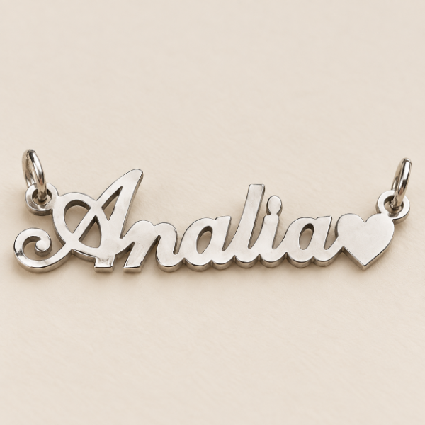 Producto - Dije Nombre Personalizado Calado en Plata - 0