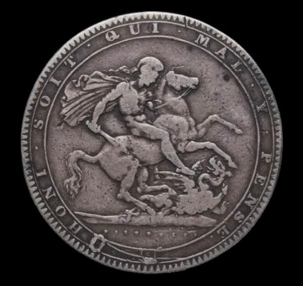 Producto - Gran Bretaña (1819) 1 Crown de Plata. Jorge III - KM#674