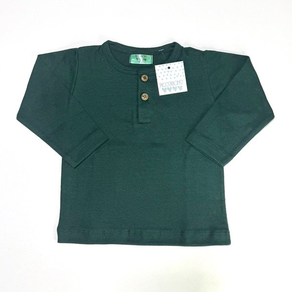 Producto - Remera jersey verde botones