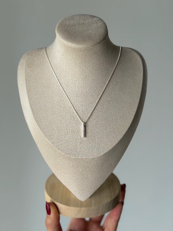 Producto - Cadena dije palito con cubics 42+3 cm