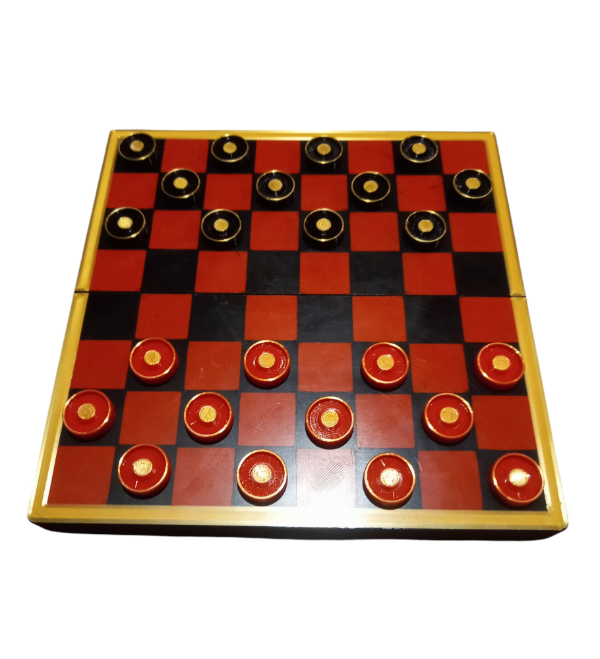 Producto - Juego de damas deluxe - plegable y magnético - 0