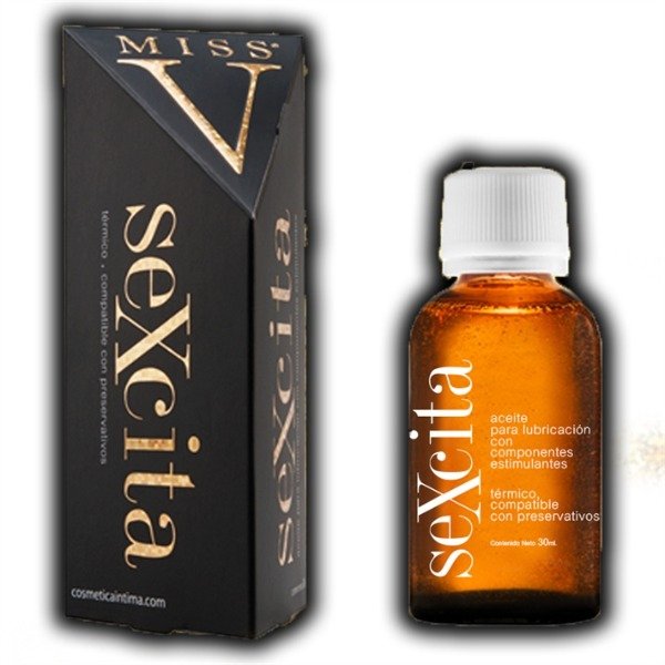 Producto - Aceite lubricante con L-arginina, Damiana y Guaraná, SeXcita. Miss V