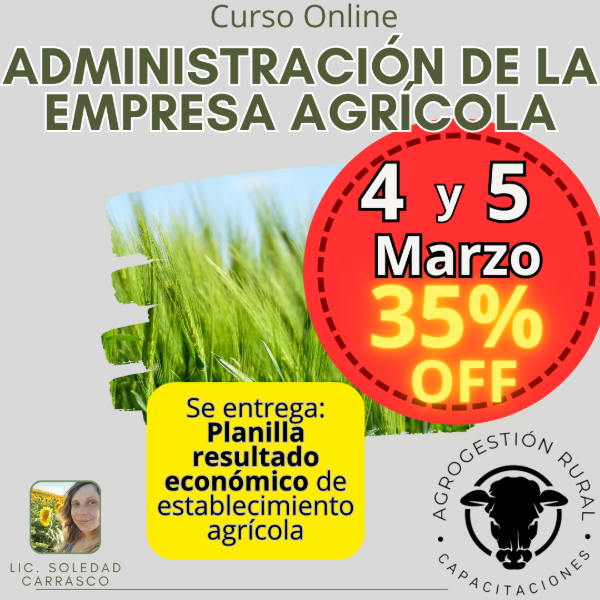 Producto - Curso Online Administración de la empresa agrícola