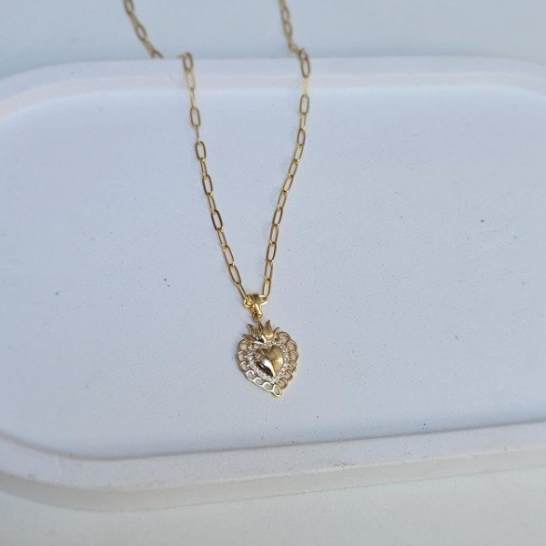 Producto - Cadena Sagrado Corazón Iluminado