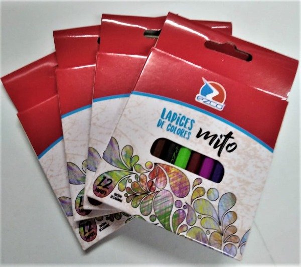 Producto - LÁPICES DE COLORES EZCO x 12 U.