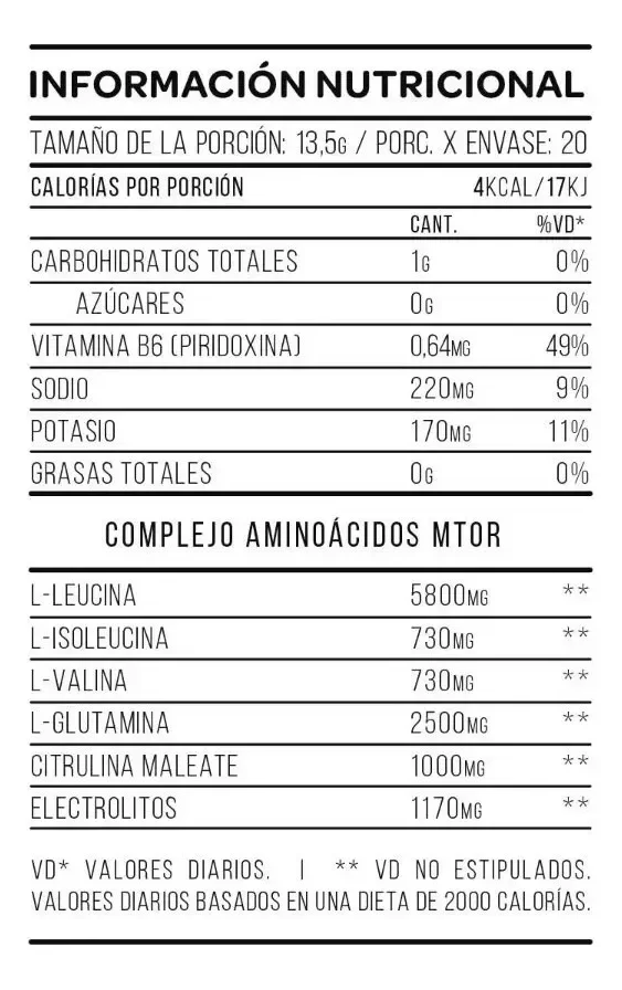 Producto - Mtor BCAA 270 Gr - 5
