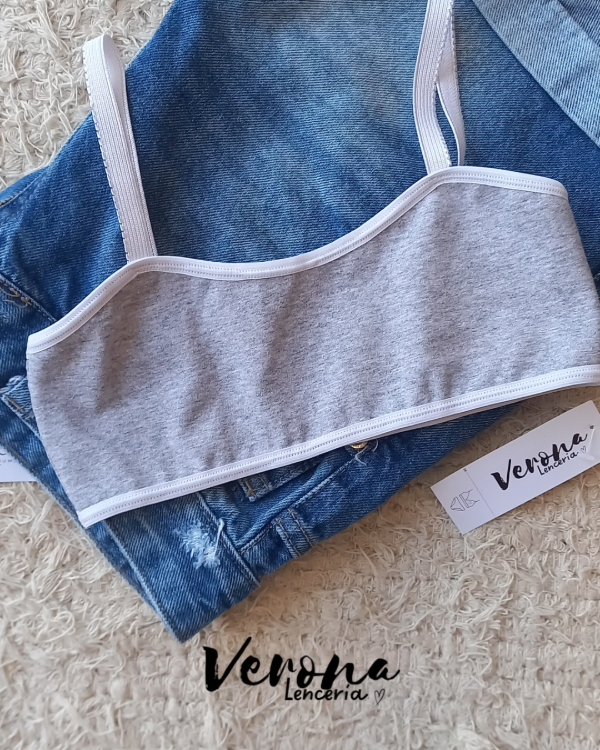 Producto - TOP NIÑA BASIC GRIS