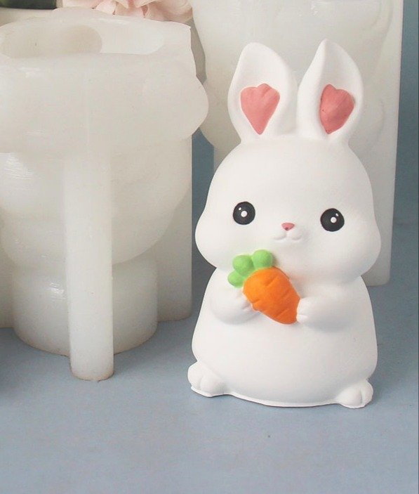 Producto - Molde de silicona conejito con zanahoria