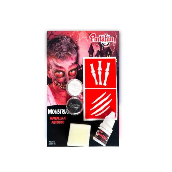 Producto - Kit x2 maquillajes acuarelables y accesorios "MONSTRUOSO SANGRIENTO "