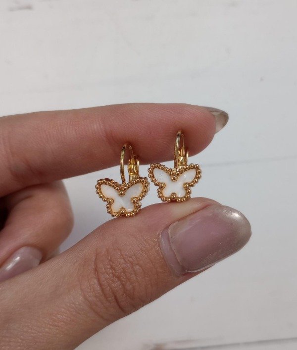 Producto - Aros Brisura Dorados - Mariposa - 0