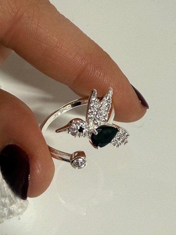 Producto - NB702 Anillo colibrí talle único cubik negro y micropave