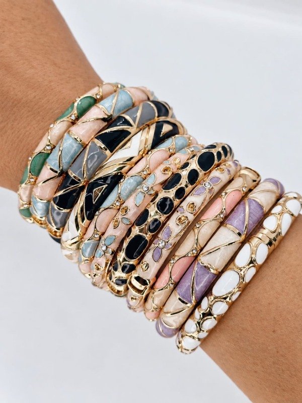 Producto - Pulsera brazalete dor ancho esmalt
