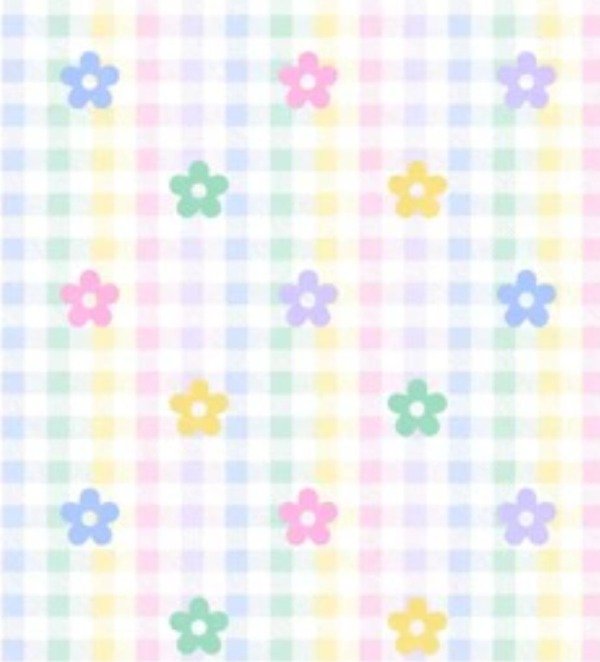 Producto - Cuadrillé multicolor y margaritas
