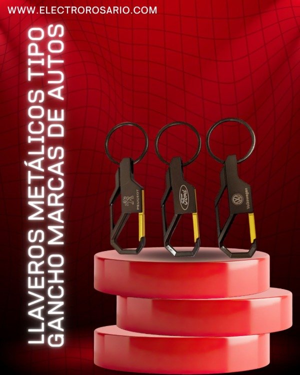 Producto - LLAVEROS METALICOS TIPO GANCHO MARCAS DE AUTOS