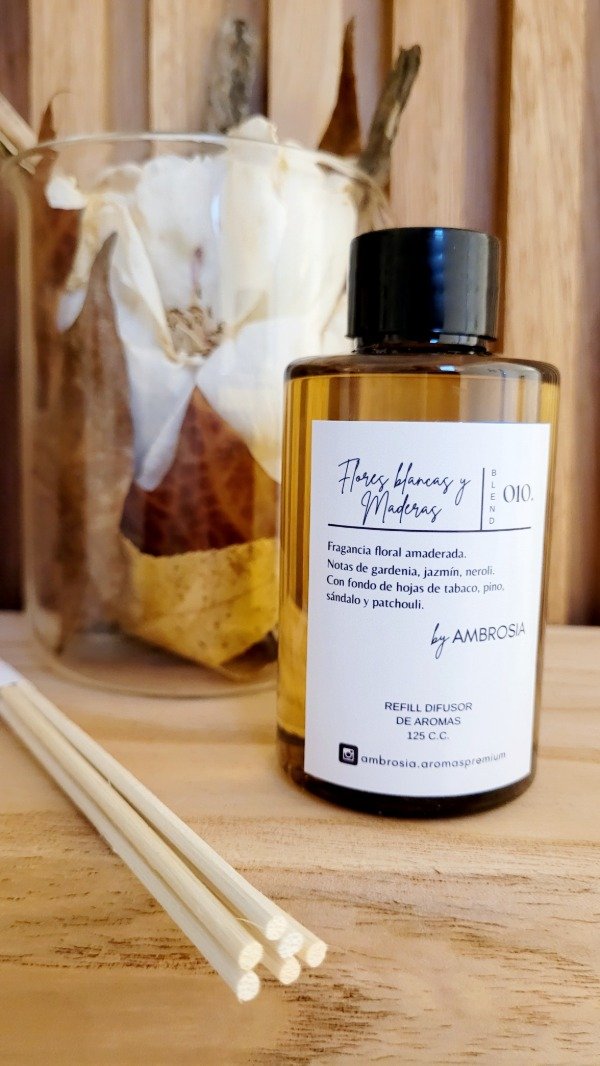 Producto - Refill difusor - Flores Blancas y Maderas