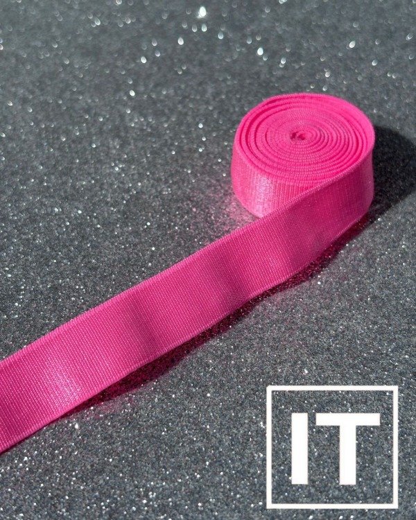 Producto - Elástico bretel importado rasado 15mm rosa fluo (por metro)