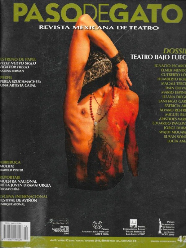 Producto - Revista Paso de gato 42. Obra: Feliz nuevo siglo Doktor Freud de Sabina Berman