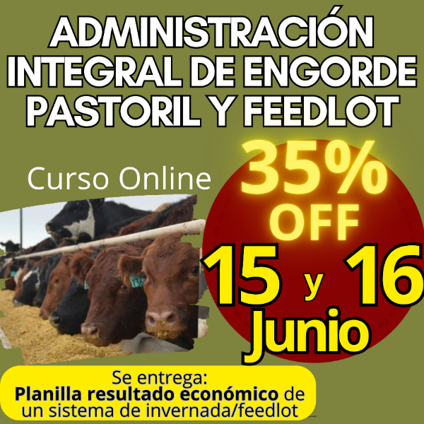 Producto - Curso Online: Administración Integral de Engorde Pastoril y Feedlot