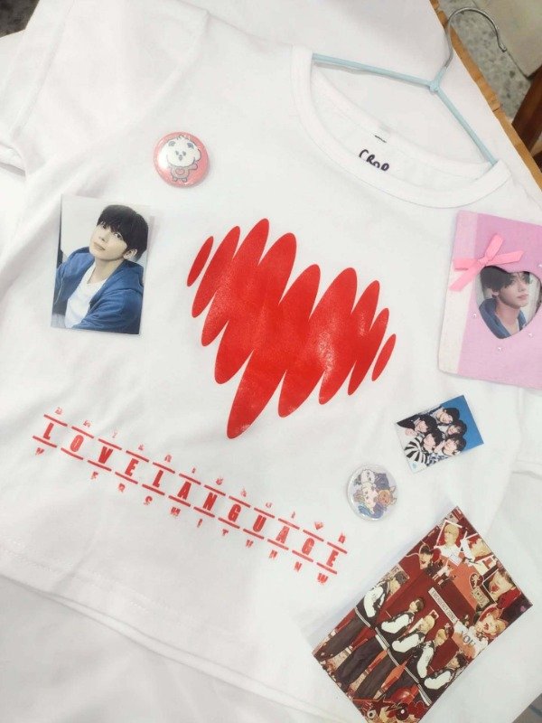 Producto - remera txt - love laguage