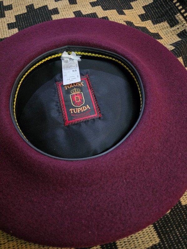 Producto - Boina Tolosa 34cm c/taf bordo