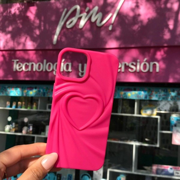 Producto - iPhone 14 Funda Heart Fucsia