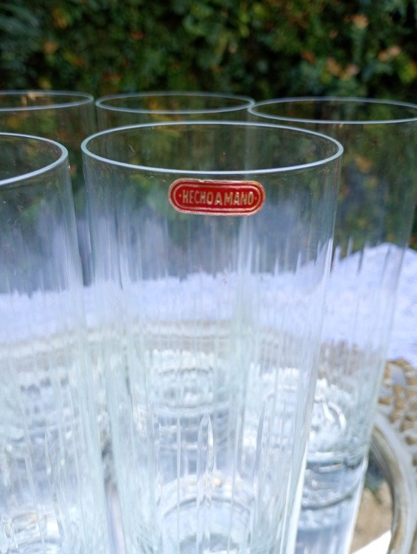 Producto - Juego de 6 vasos de cristal largos - 3