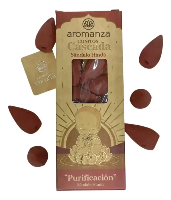 Producto - Cono Cascada Aromanza X10 SÁNDALO HINDÚ