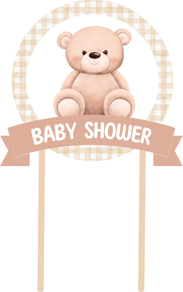 Producto - CAKE TOPPER OSITO BABY SHOWER