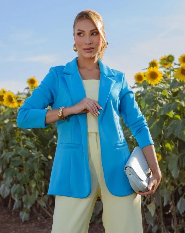 Producto - Blazer kessey importado turquesa