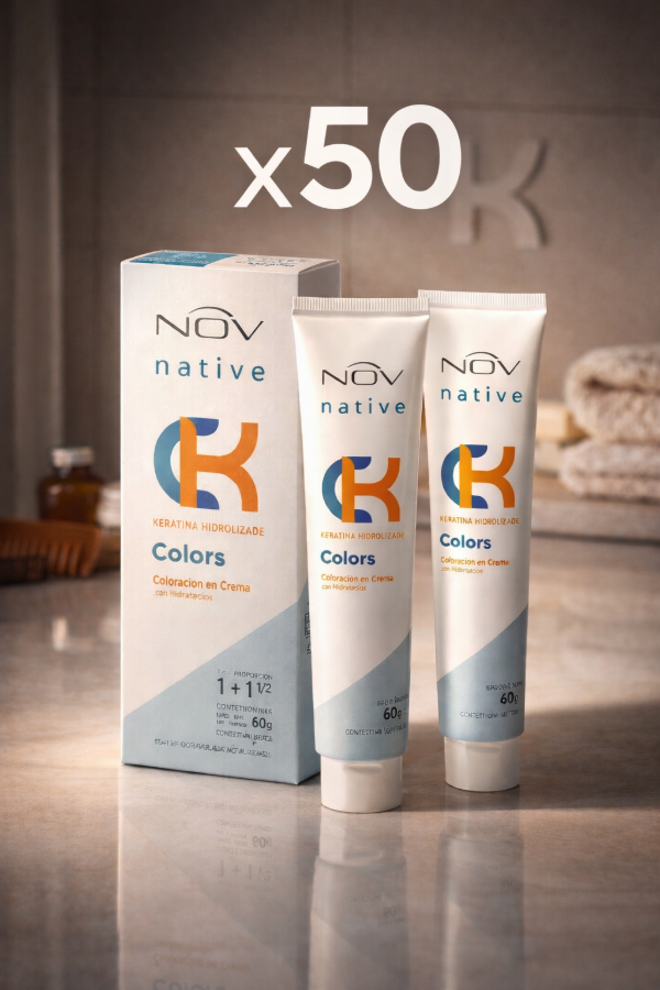 Producto - 50 cajas de tinturas x 60 GRS nov (caja de 2 pomos)