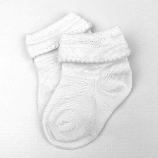Producto - Soquete con volados blanco