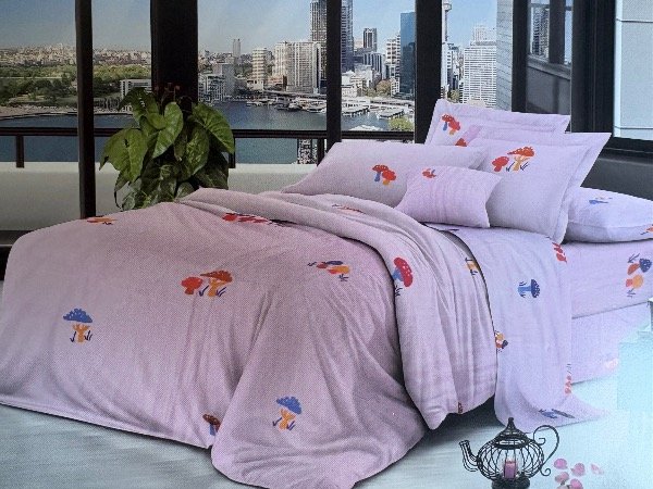 Producto - JUEGO DE SABANAS 1 P 1/2 Rosa