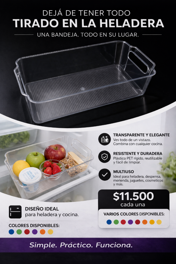 Producto - Bandejas organizadoras transparentes