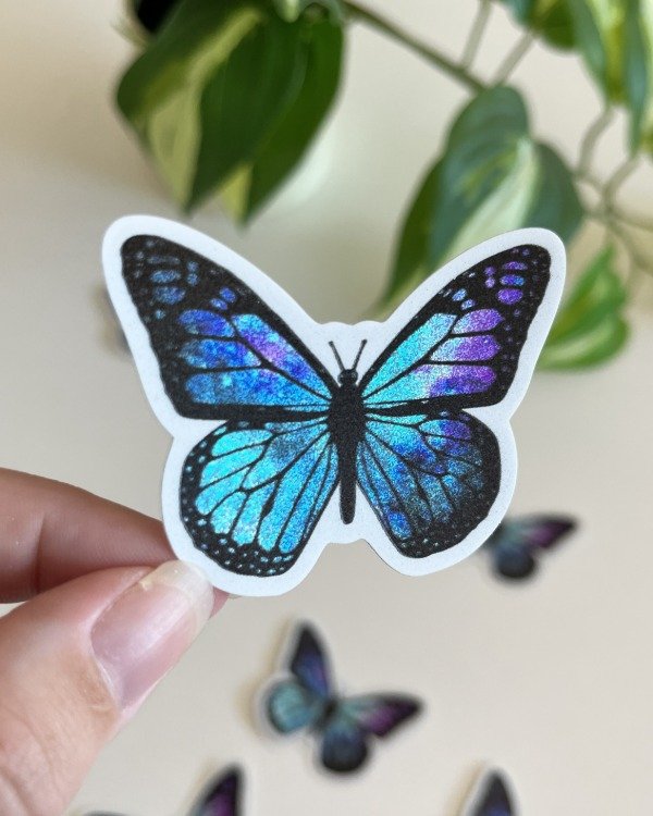 Producto - Sticker Arena UV - Mariposa Azul