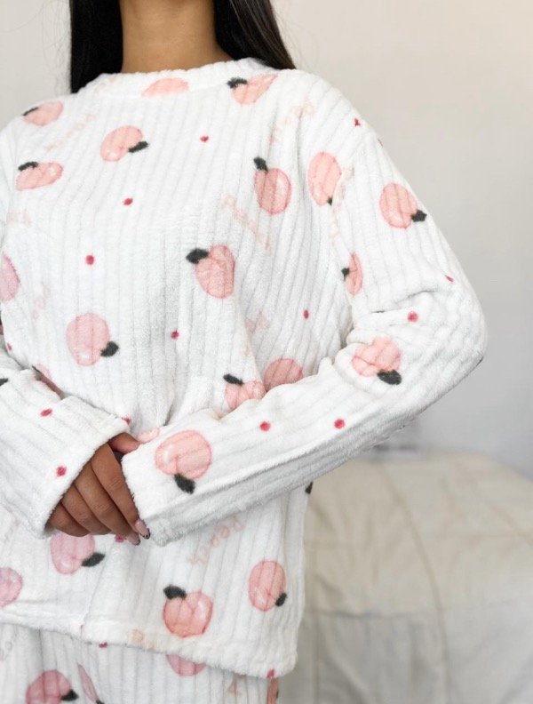 Producto - Pijama polar soft durazno