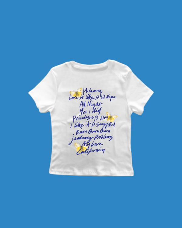 Producto - Baby Tee Love Is Like - Maroon 5 (Doble Estampa) - 2