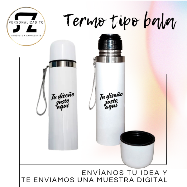 Producto - Termo personalizado tipo Bala 500 ml