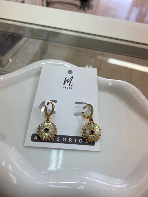 Producto - Aros Colgantes Ojo Turco - 1