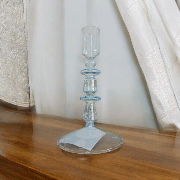 Producto - Candelabro vidrio chico color