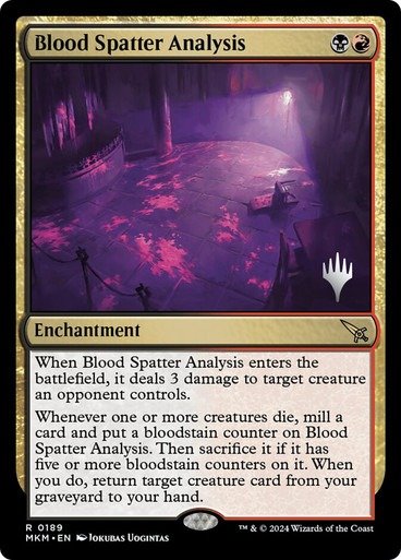 Producto - Blood Spatter Analysis Planeswalker Stamp  Ravnica: Murders at Karlov Manor