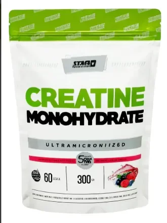 Producto - Creatina Monohidrato Star Nutrition 300gr Doypack Frutos rojos 60 servicios