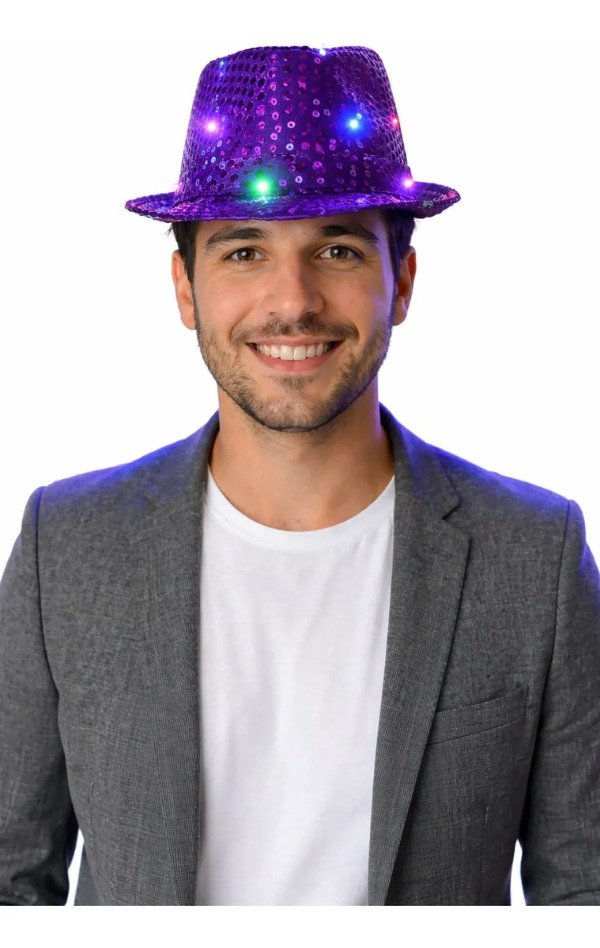 Producto - Sombrero Guapo Led Tanguero Lentejuelas (#)