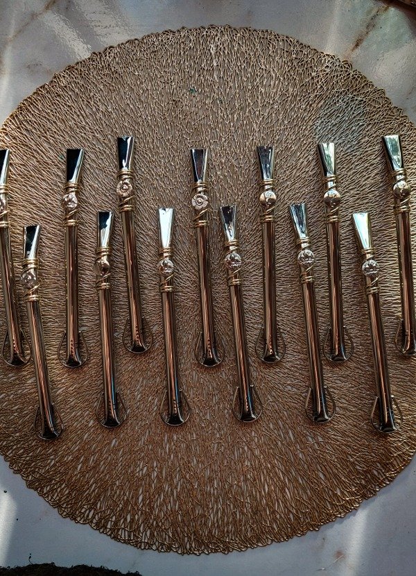 Producto - Bombillón de Alpaca Y Bronce 16 cm