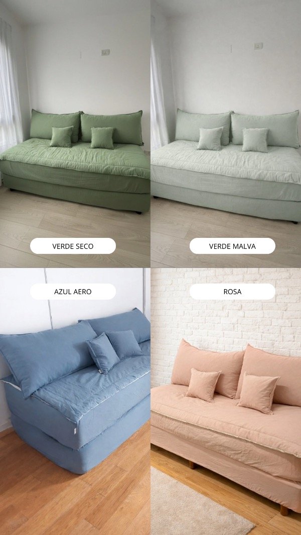 Producto - COMBO COMPLETO - Converti tu cama en sofa (ENVIO GRATIS) Patas cubiertas - 5