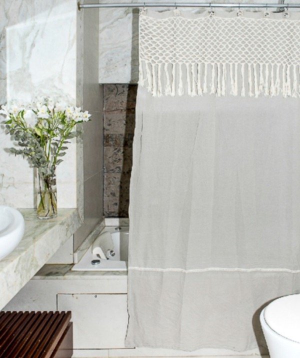 Producto - Cortina de baño Dina Gerade 180 x 180 cm