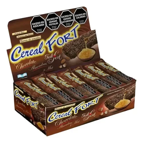 Producto - Felfort Cereal Fort 19 gr x 24 unidades Chocolate Almendras y Miel