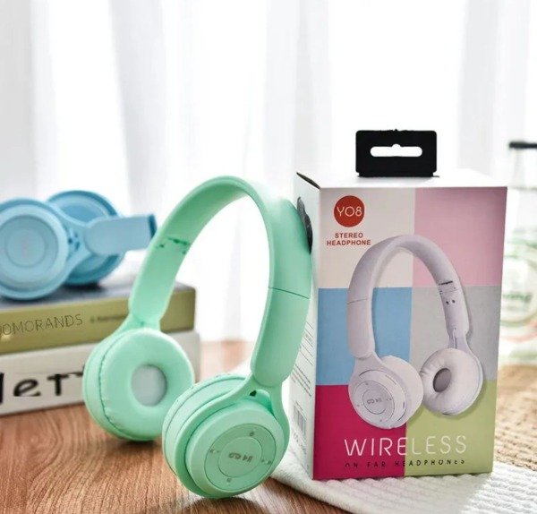 Producto - AU290 AURICULARES INALAMBRICOS Y08 VINCHA BLUETOOTH