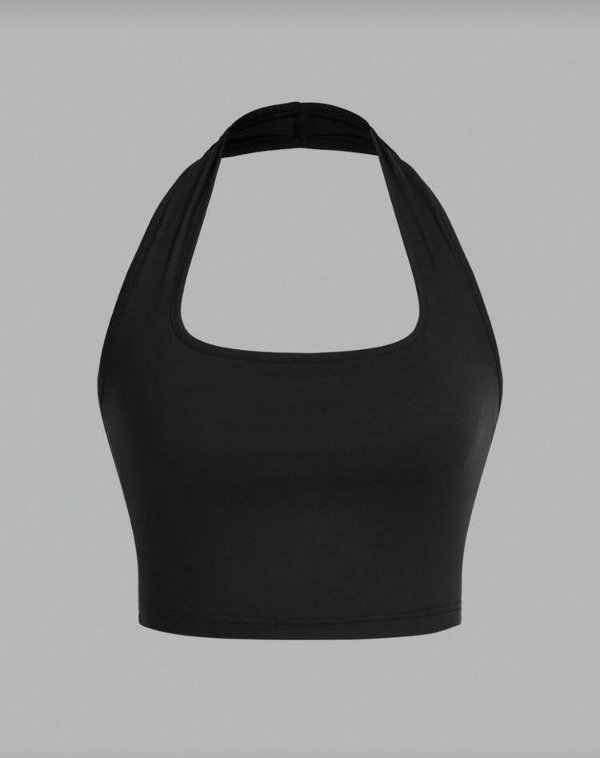 Crop top Shein negro